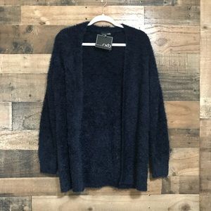 Rxb Navy Blue Eyelash Cardigan 
